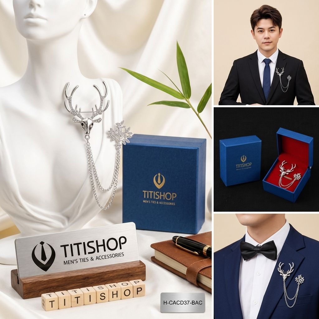 Cài Áo Vest Nam Dây TITISHOP - 038