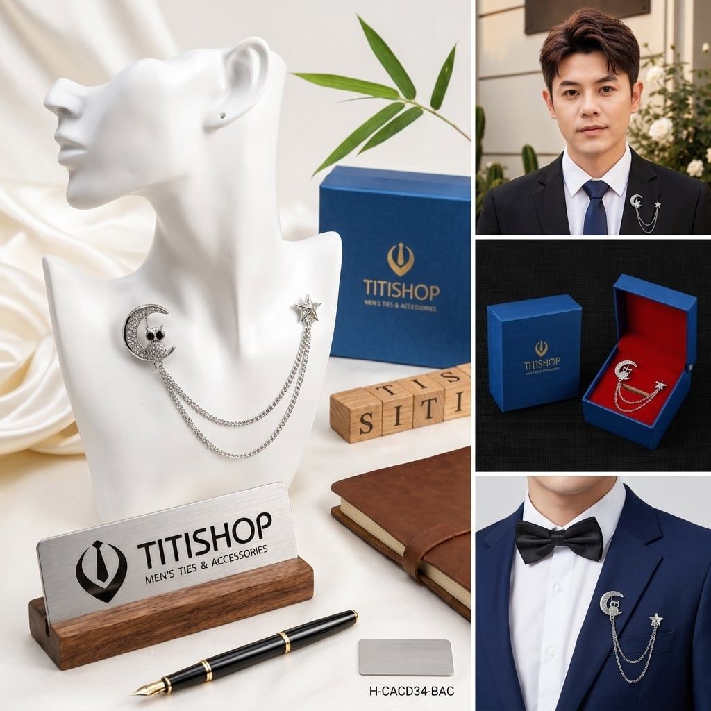 Cài Áo Vest Nam Dây TITISHOP - 043
