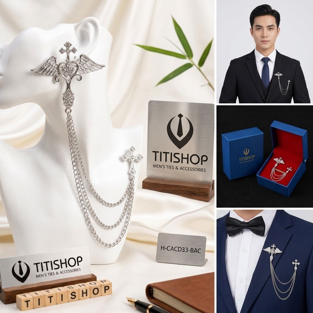 Cài Áo Vest Nam Dây TITISHOP - 044
