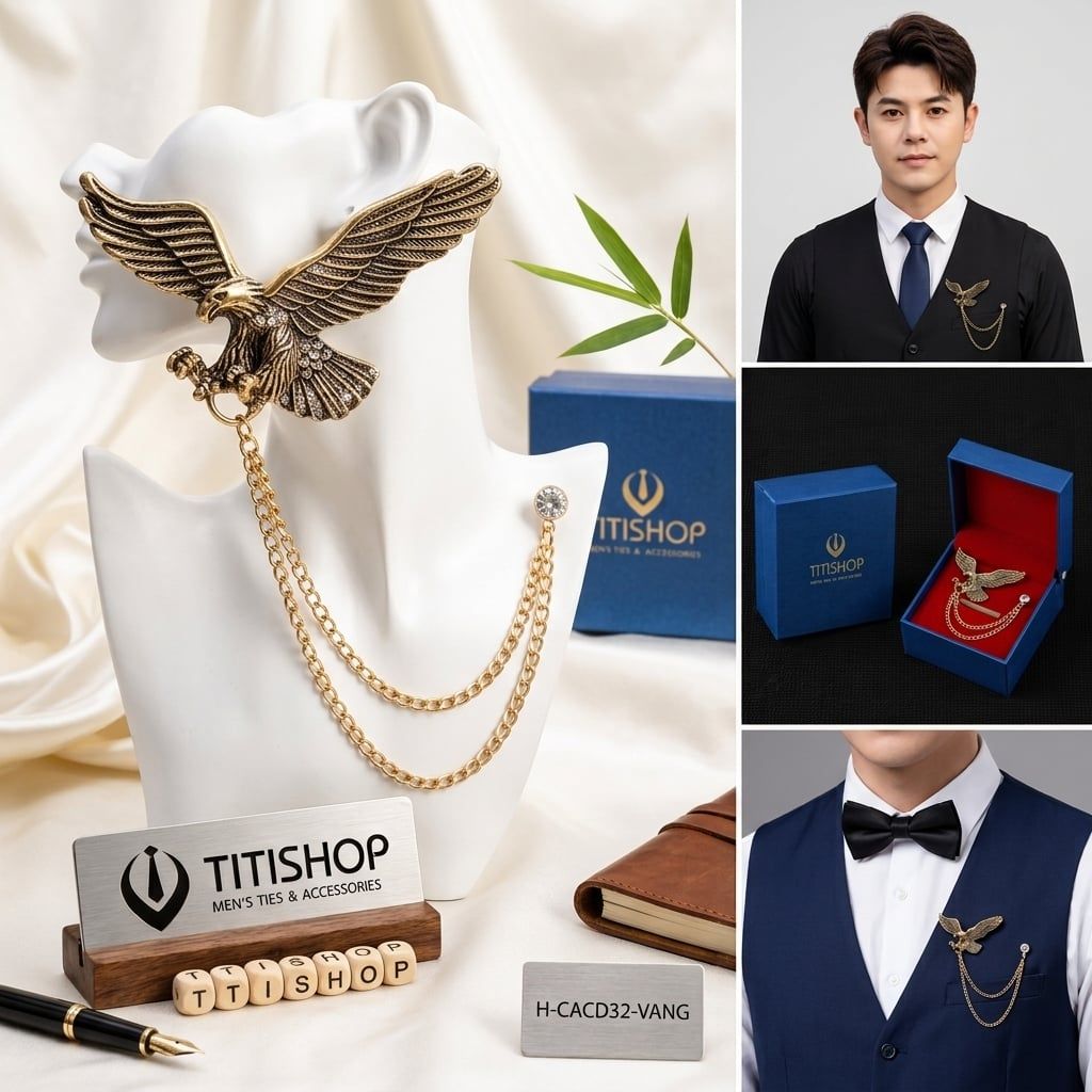 Cài Áo Vest Nam Dây TITISHOP - 047