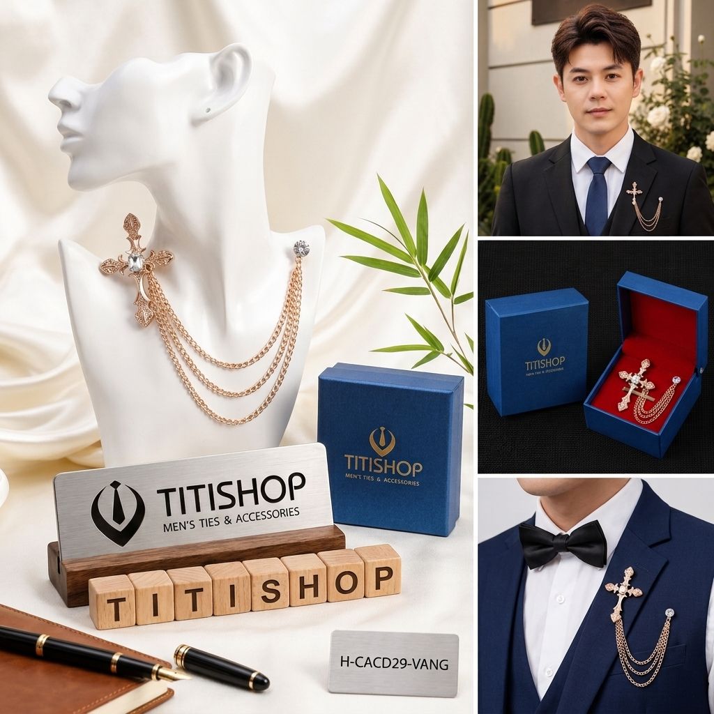 Cài Áo Vest Nam Dây TITISHOP - 051
