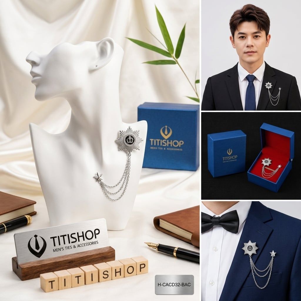 Cài Áo Vest Nam Dây TITISHOP - 052