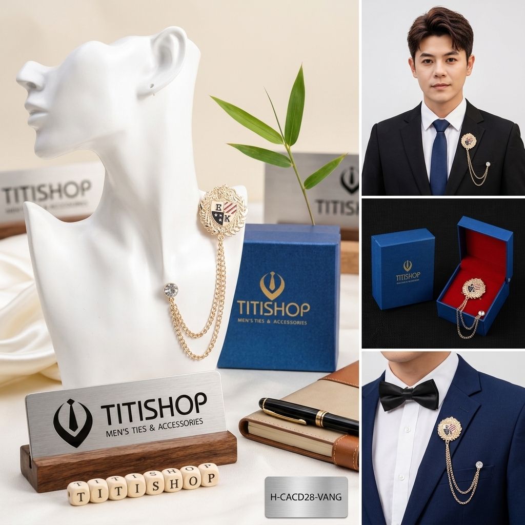 Cài Áo Vest Nam Dây TITISHOP - 055
