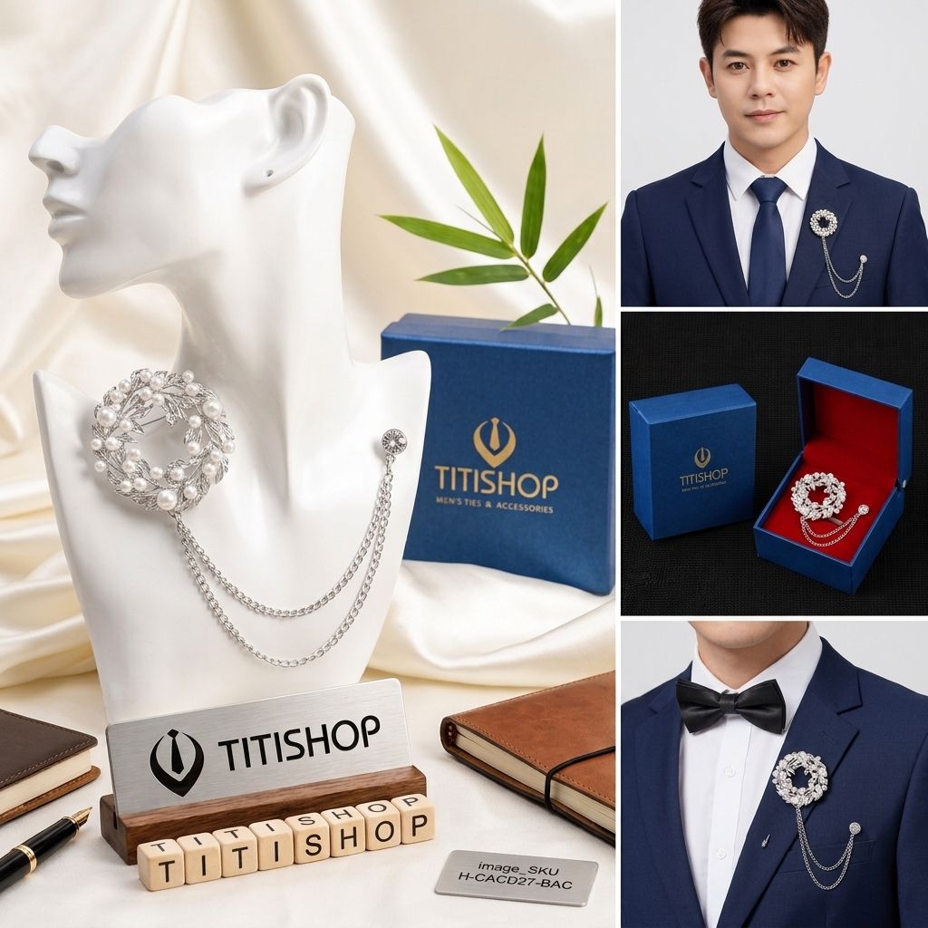 Cài Áo Vest Nam Dây TITISHOP - 056