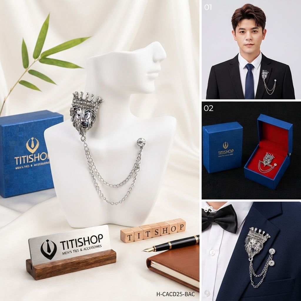 Cài Áo Vest Nam Dây TITISHOP - 059