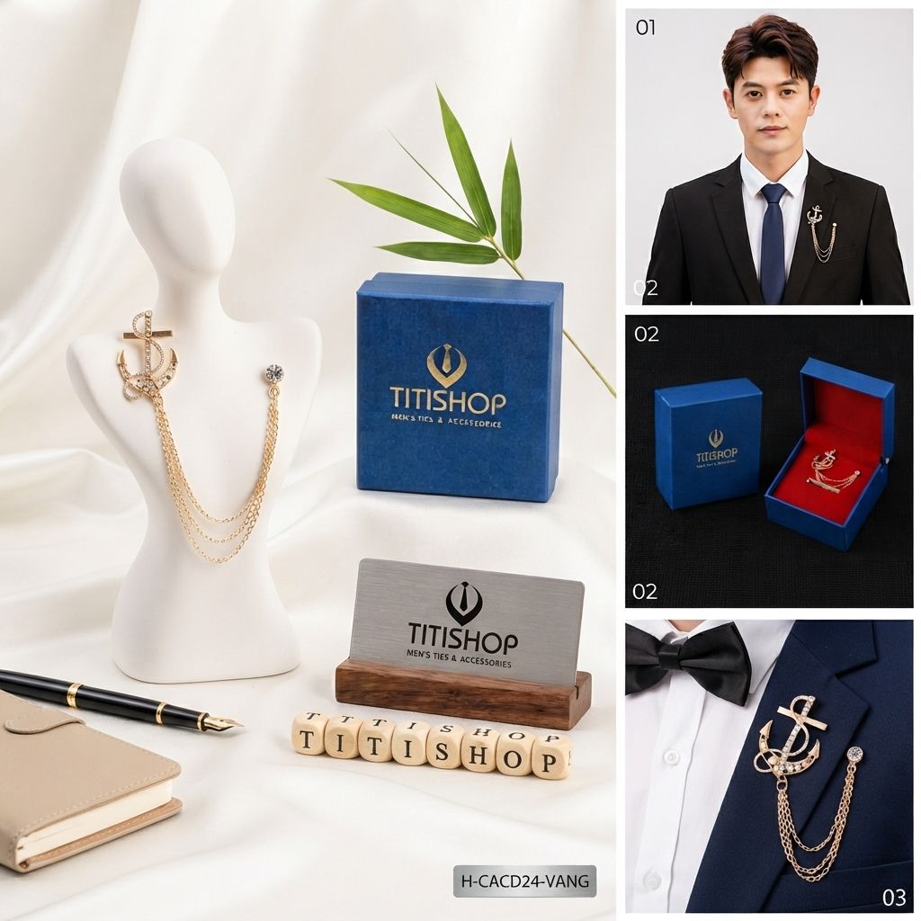 Cài Áo Vest Nam Dây TITISHOP - 062