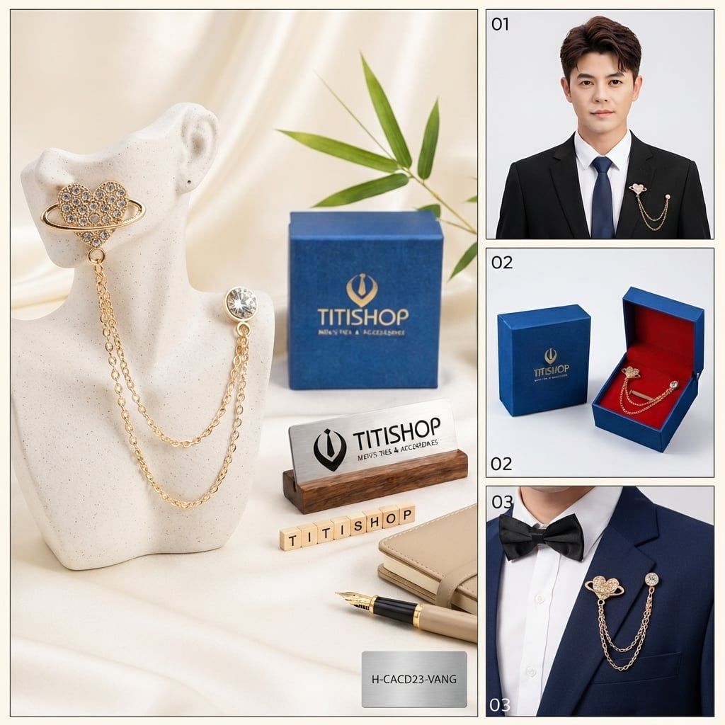 Cài Áo Vest Nam Dây TITISHOP - 063