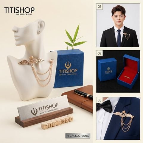 Cài Áo Vest Nam Dây TITISHOP - 065