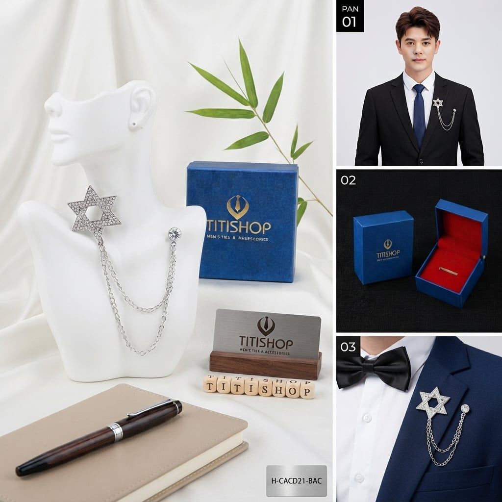 Cài Áo Vest Nam Dây TITISHOP - 067
