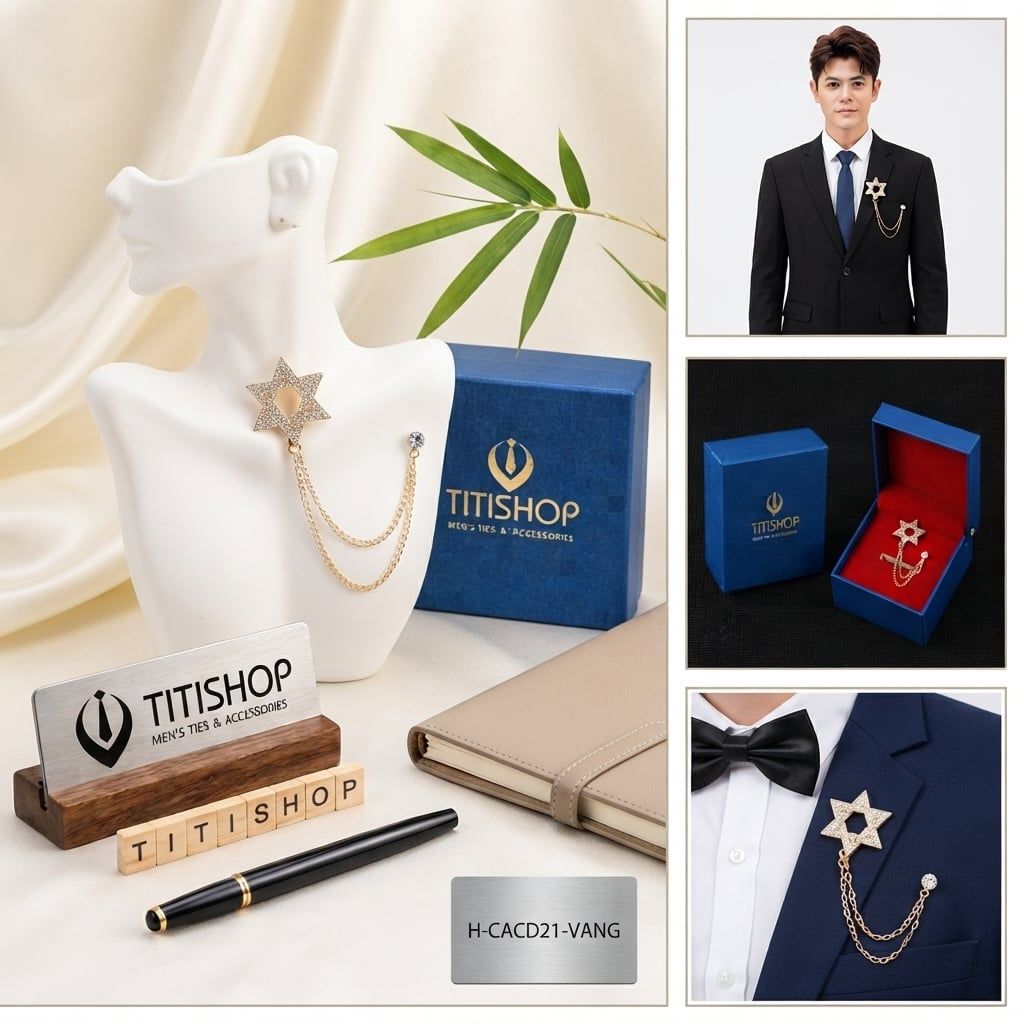 Cài Áo Vest Nam Dây TITISHOP - 068