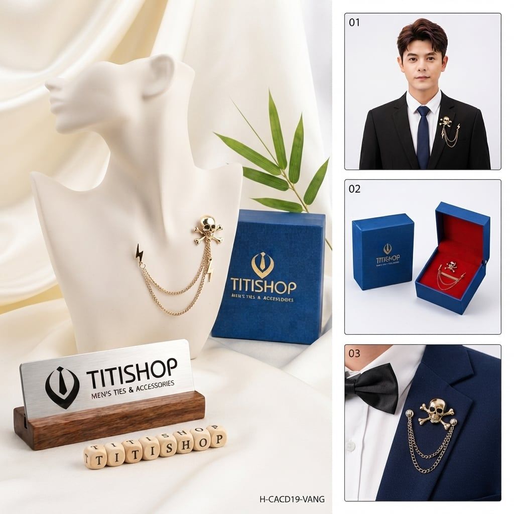 Cài Áo Vest Nam Dây TITISHOP - 071
