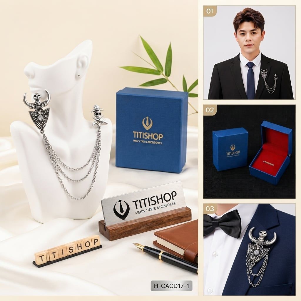 Cài Áo Vest Nam Dây TITISHOP - 075