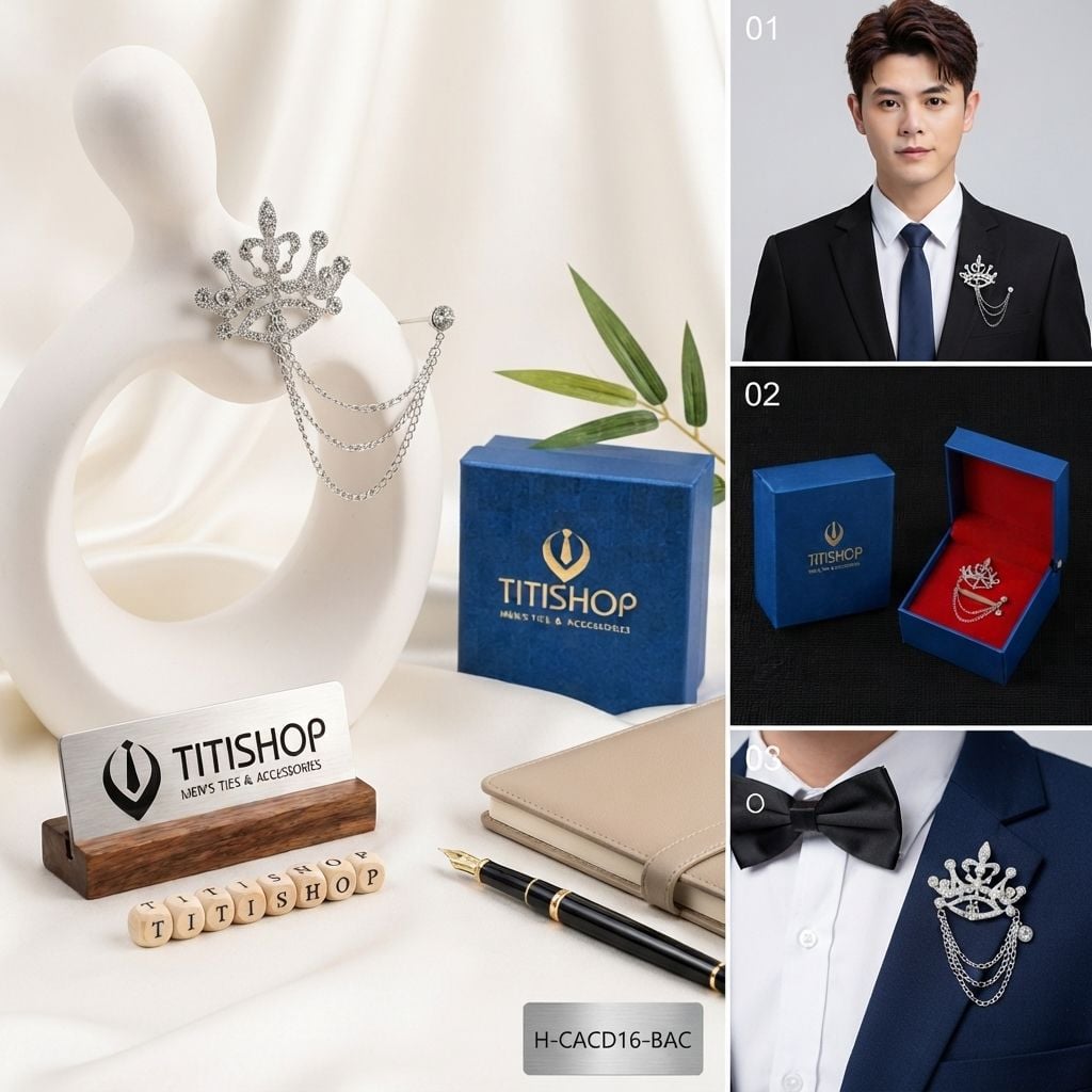 Cài Áo Vest Nam Dây TITISHOP - 076