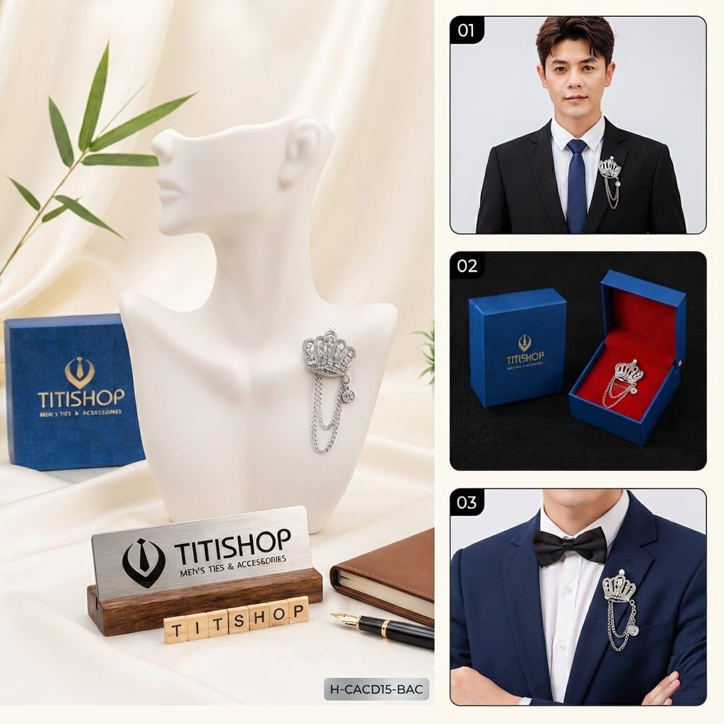 Cài Áo Vest Nam Dây TITISHOP - 080