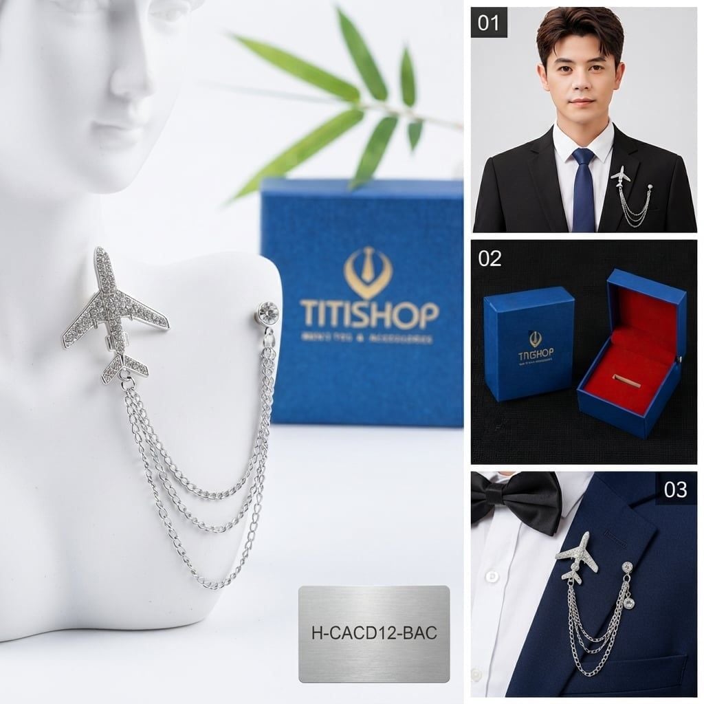 Cài Áo Vest Nam Dây TITISHOP - 082
