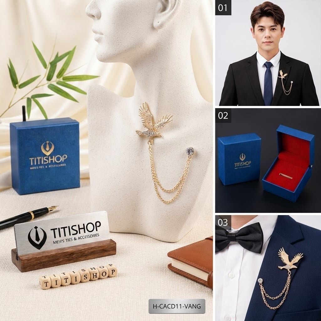 Cài Áo Vest Nam Dây TITISHOP - 085