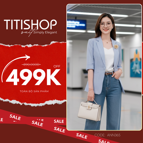 Áo Vest Nữ Titishop ANN365 sọc