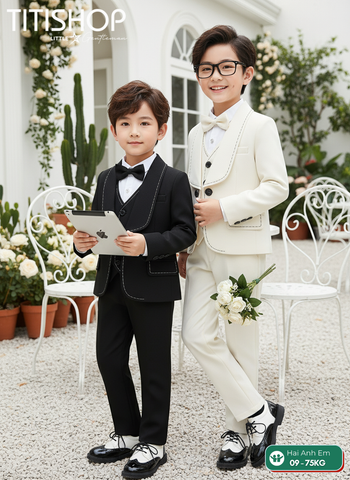 BỘ VEST BÉ TRAI, VEST ANH EM TITISHOP ( KT ) 08-75kg
