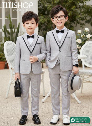 BỘ VEST BÉ TRAI, VEST ANH EM TITISHOP ( KT ) 08-75kg