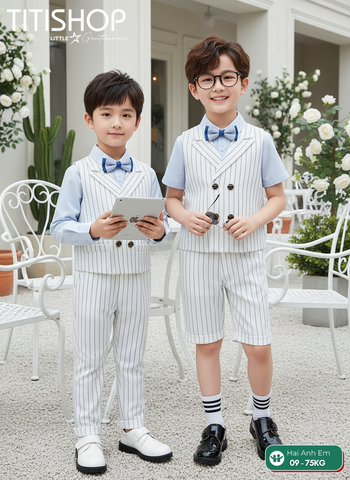 BỘ GHILE BÉ TRAI, GHILE ANH EM TITISHOP ( KT ) 08-75kg