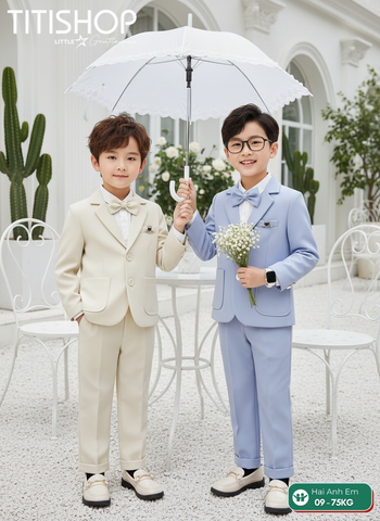 BỘ VEST BÉ TRAI, VEST ANH EM TITISHOP ( KT ) 08-75kg