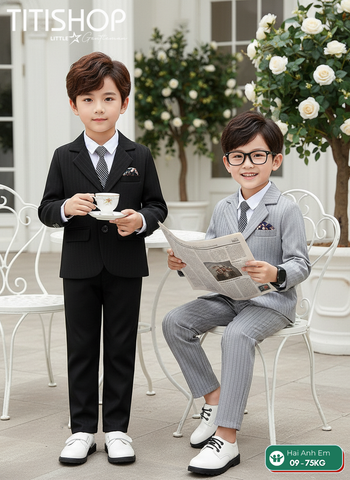 BỘ VEST BÉ TRAI, VEST ANH EM TITISHOP ( KT ) 08-75kg