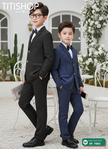 BỘ VEST BÉ TRAI, VEST ANH EM TITISHOP ( KT ) 08-75kg