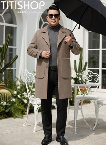 Áo Măng Tô BIG SIZE Qúy Ông TITISHOP ( XL -8XL )