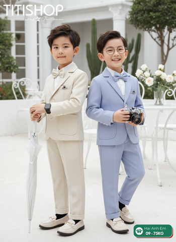 BỘ VEST BÉ TRAI, VEST ANH EM TITISHOP ( KT ) 08-75kg