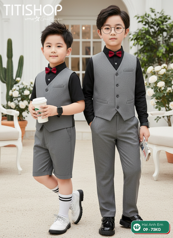 BỘ GHILE BÉ TRAI, GHILE ANH EM TITISHOP ( KT ) 08-75kg