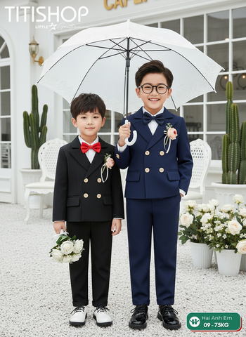 BỘ VEST BÉ TRAI, VEST ANH EM TITISHOP ( KT ) 08-75kg