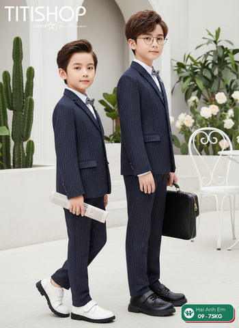 BỘ VEST BÉ TRAI, VEST ANH EM TITISHOP ( KT ) 08-75kg