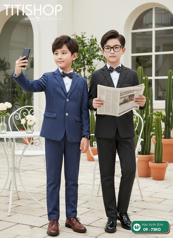 BỘ VEST BÉ TRAI, VEST ANH EM TITISHOP ( KT ) 08-75kg