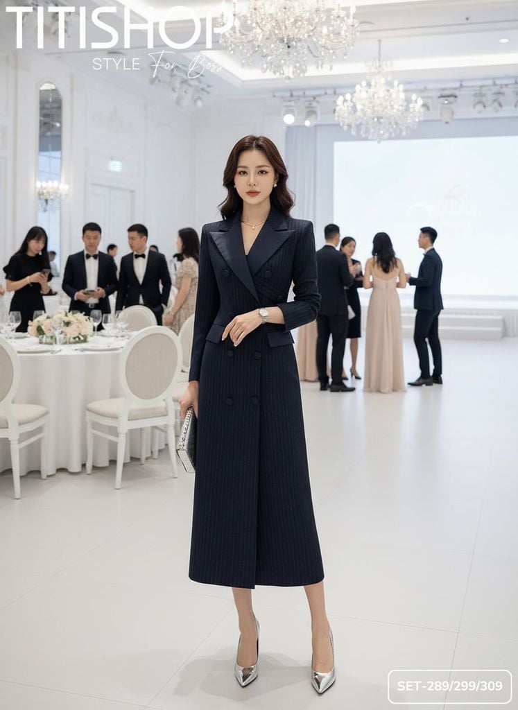Sét Blazer Boss ,Doanh Nhân Premium