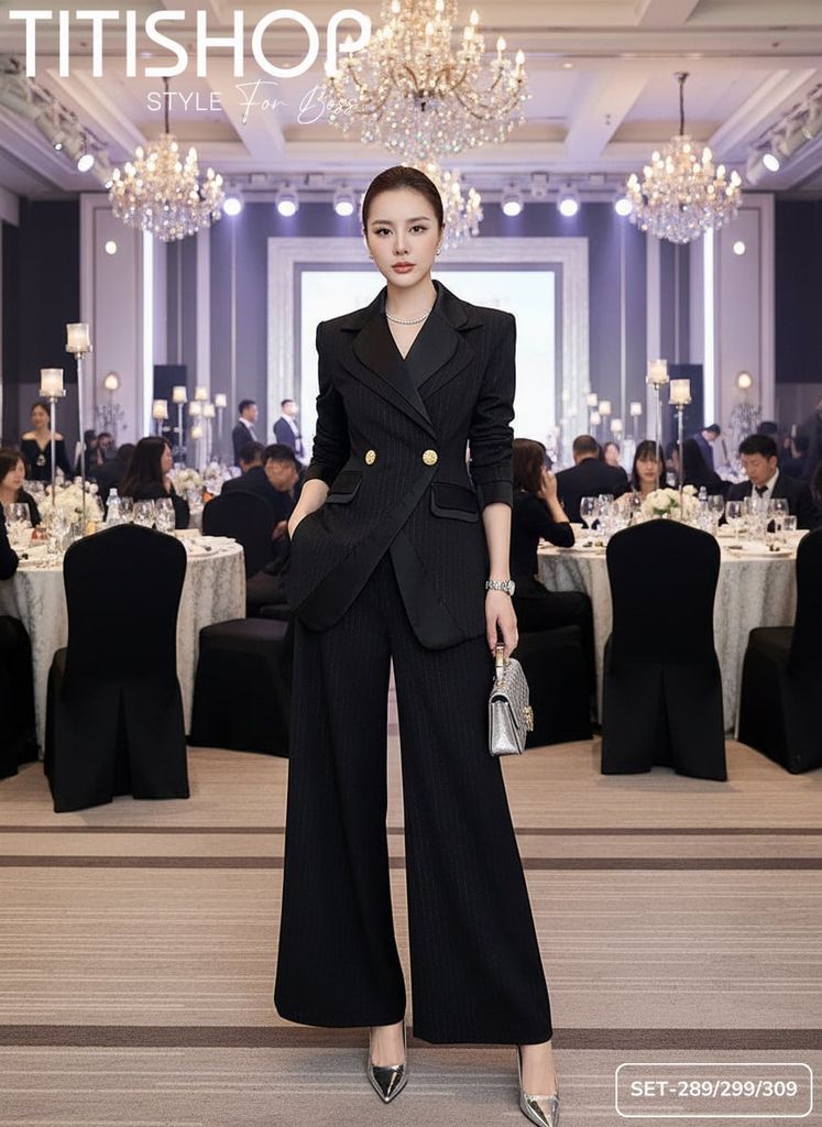 Sét Blazer Boss ,Doanh Nhân Premium