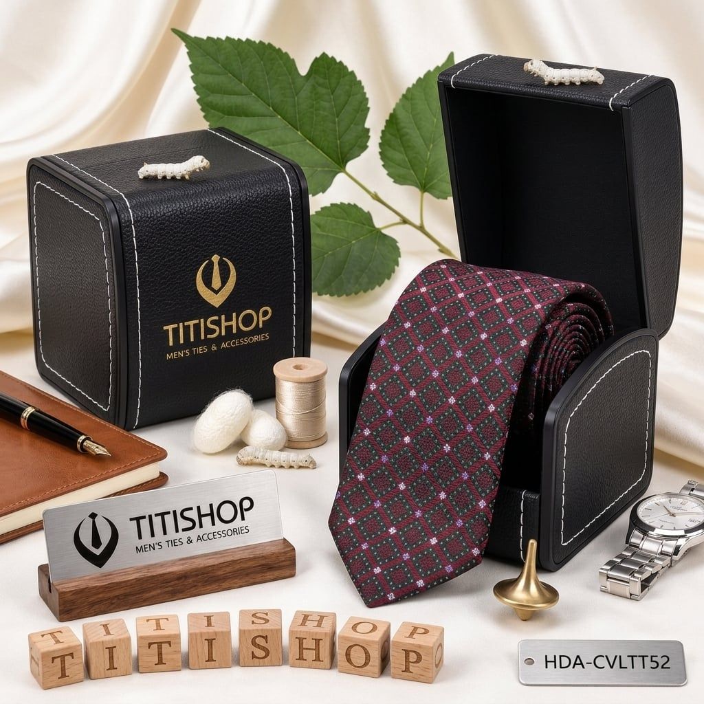 Caravat LỤA TƠ TẰM Premium TITISHOP