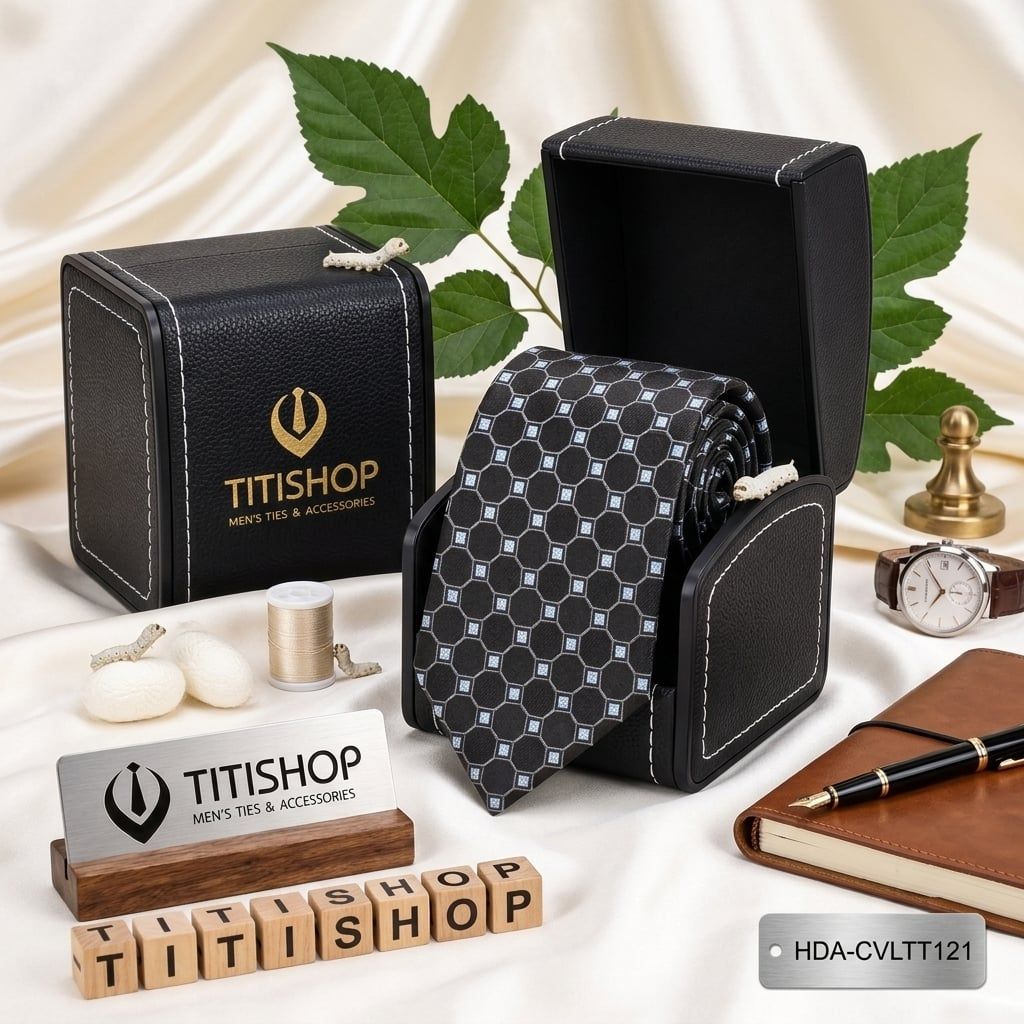 Caravat LỤA TƠ TẰM Premium TITISHOP - 020