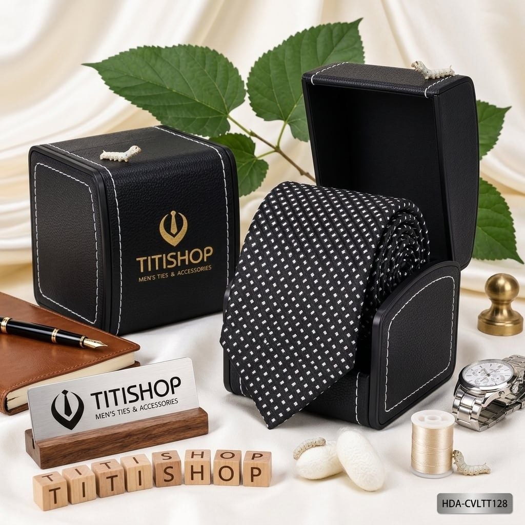 Caravat LỤA TƠ TẰM Premium TITISHOP - 022