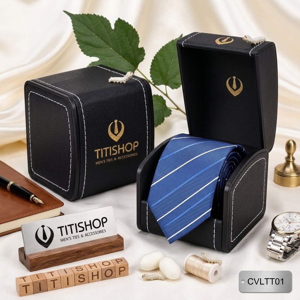 Caravat LỤA TƠ TẰM Premium TITISHOP - 024