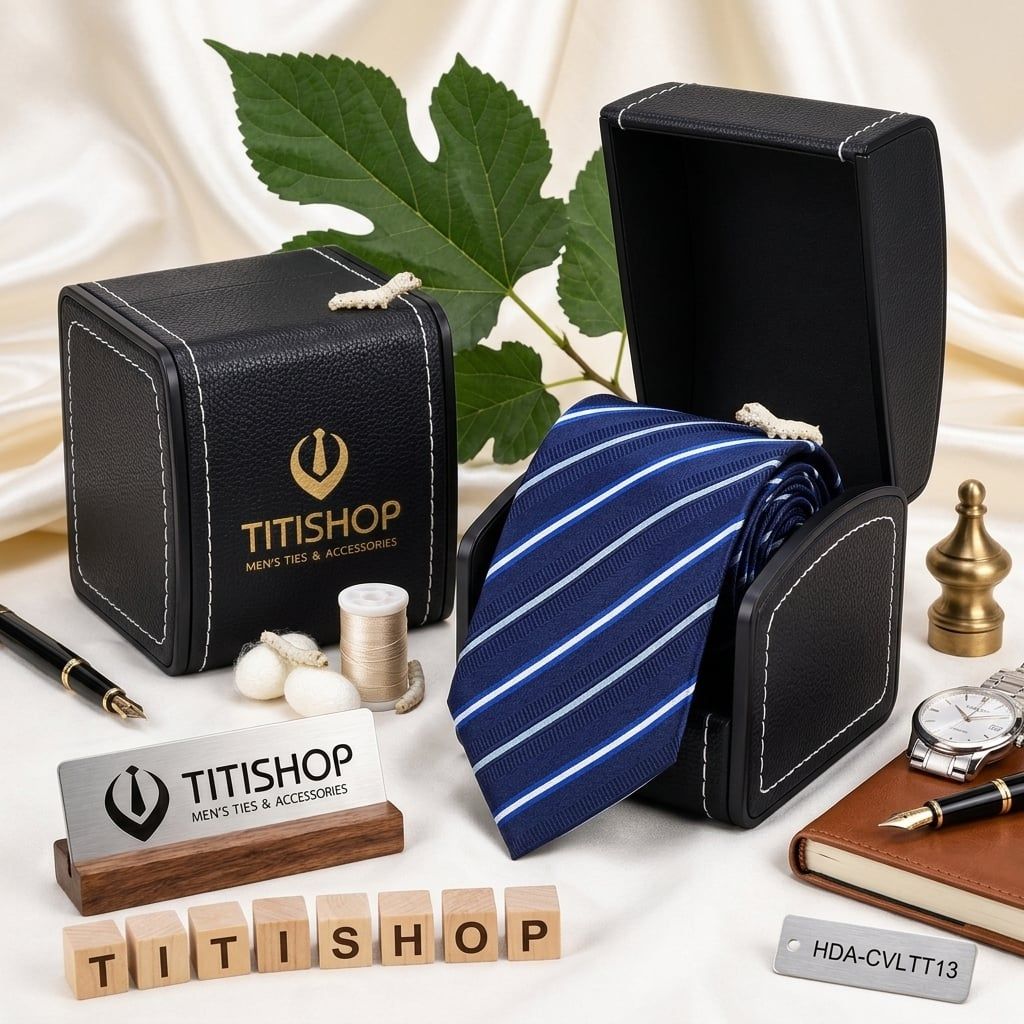 Caravat LỤA TƠ TẰM Premium TITISHOP - 026