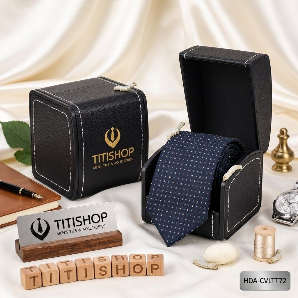 Caravat LỤA TƠ TẰM Premium TITISHOP - 049