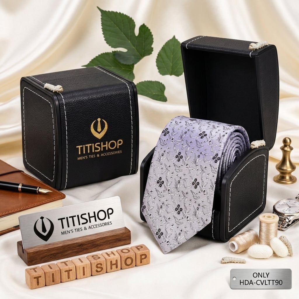 Caravat LỤA TƠ TẰM Premium TITISHOP - 068