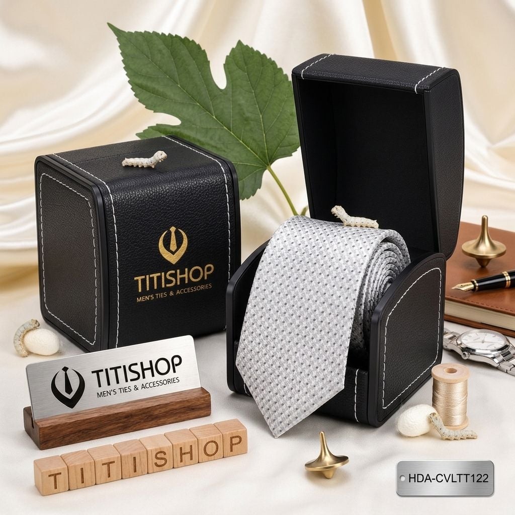 Caravat LỤA TƠ TẰM Premium TITISHOP - 072