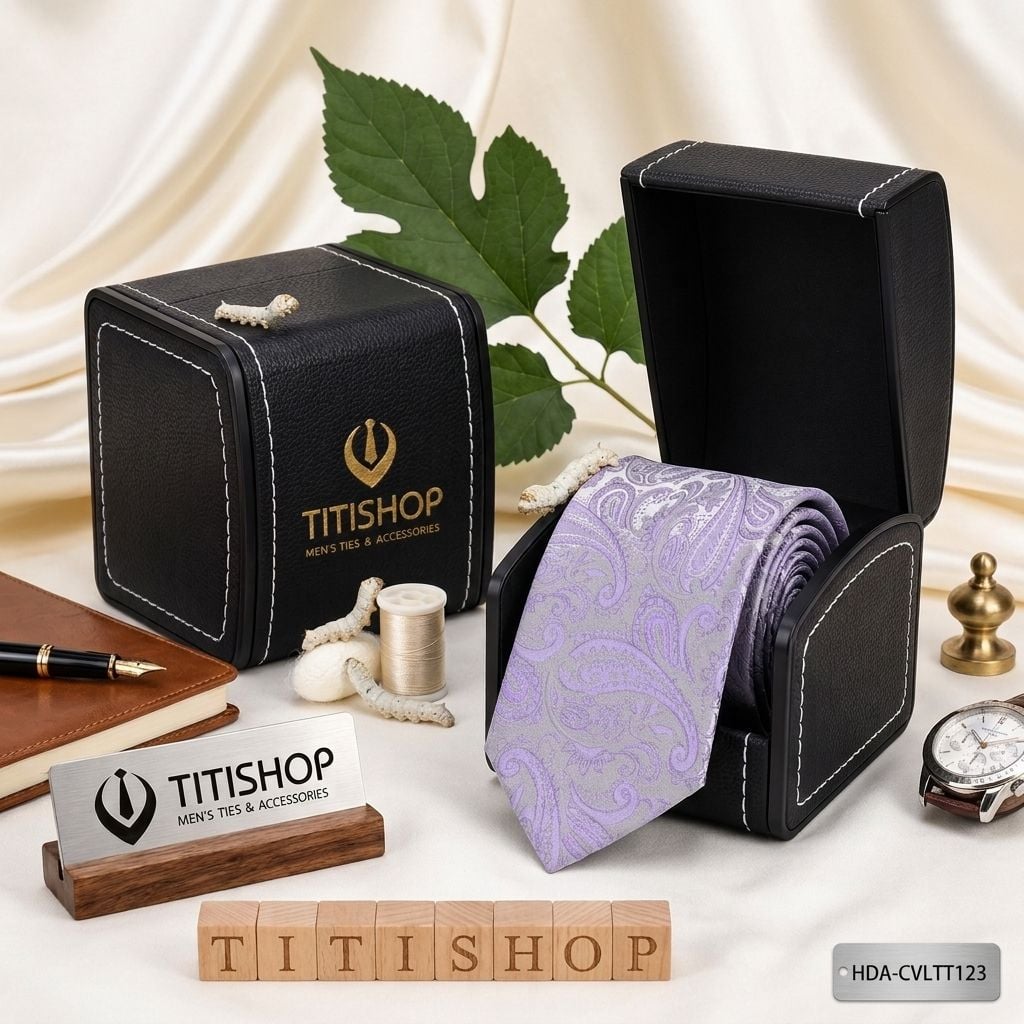 Caravat LỤA TƠ TẰM Premium TITISHOP - 073