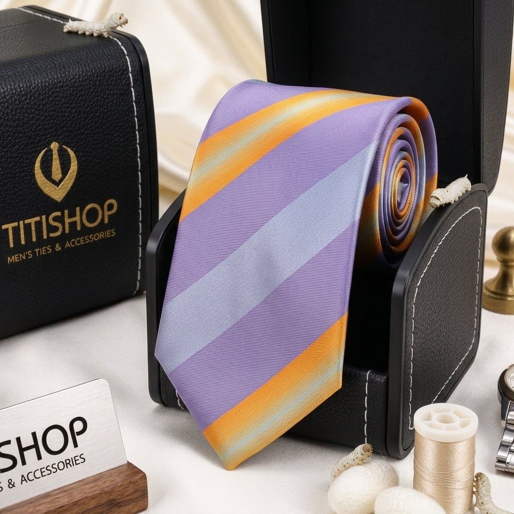 Caravat LỤA TƠ TẰM Premium TITISHOP - 118