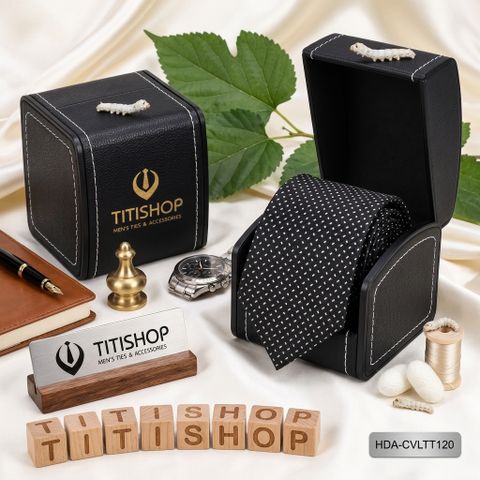 Caravat LỤA TƠ TẰM Premium TITISHOP - 125