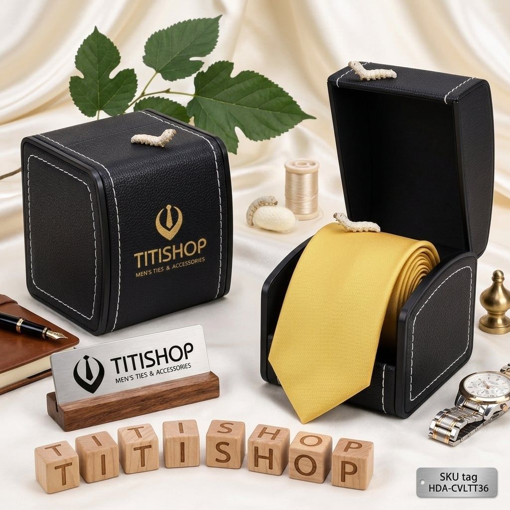 Caravat LỤA TƠ TẰM Premium TITISHOP - 128