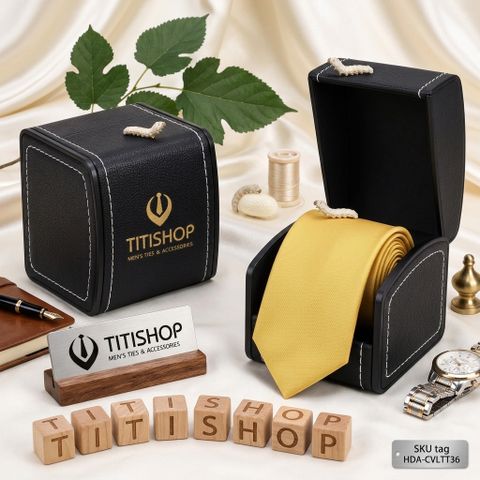 Caravat LỤA TƠ TẰM Premium TITISHOP - 128
