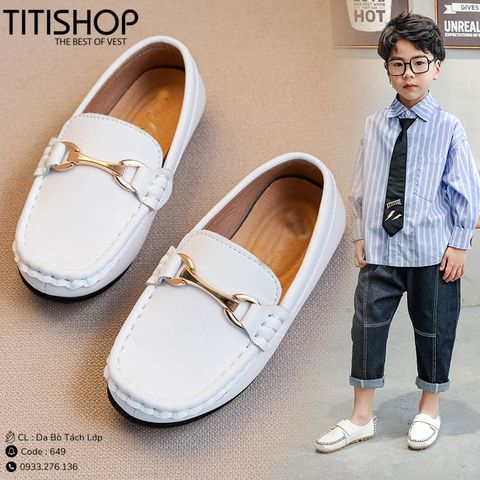 Giày Bé Trai Da Bò Tách Lớp (26-42)