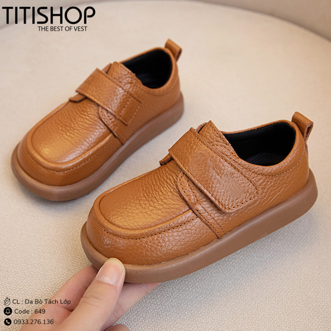 Giày Bé Trai Da Bò Tách Lớp (26-42)